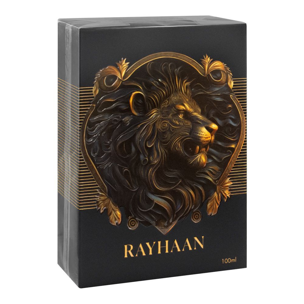 Rayhaan Lion Eau de Parfum for Men, 3.4 Ounce