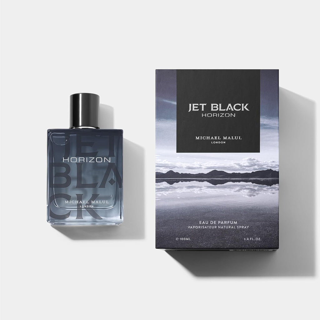 Michael Malul Jet Black Horizon Eau de Parfum for Men 3.4 Ounce