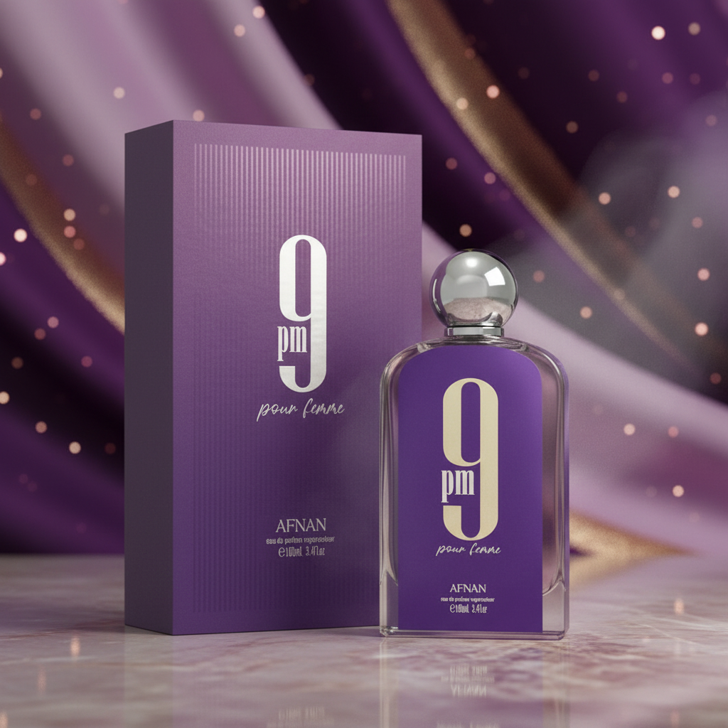 Afnan 9 PM Pour Femme EDP Spray For Women 3.4 Ounce