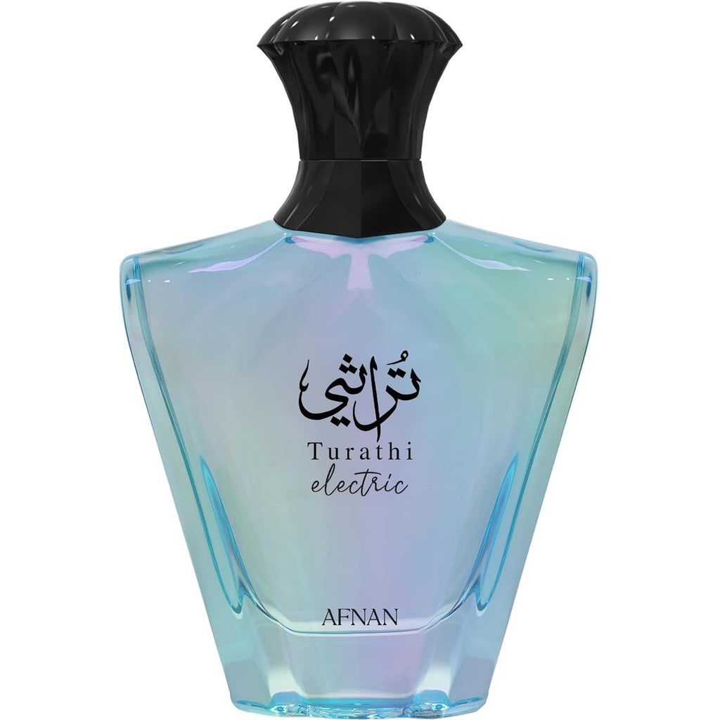 Afnan Turathi Electric Eau de Parfum Spray for Unisex, 3.0 Ounce
