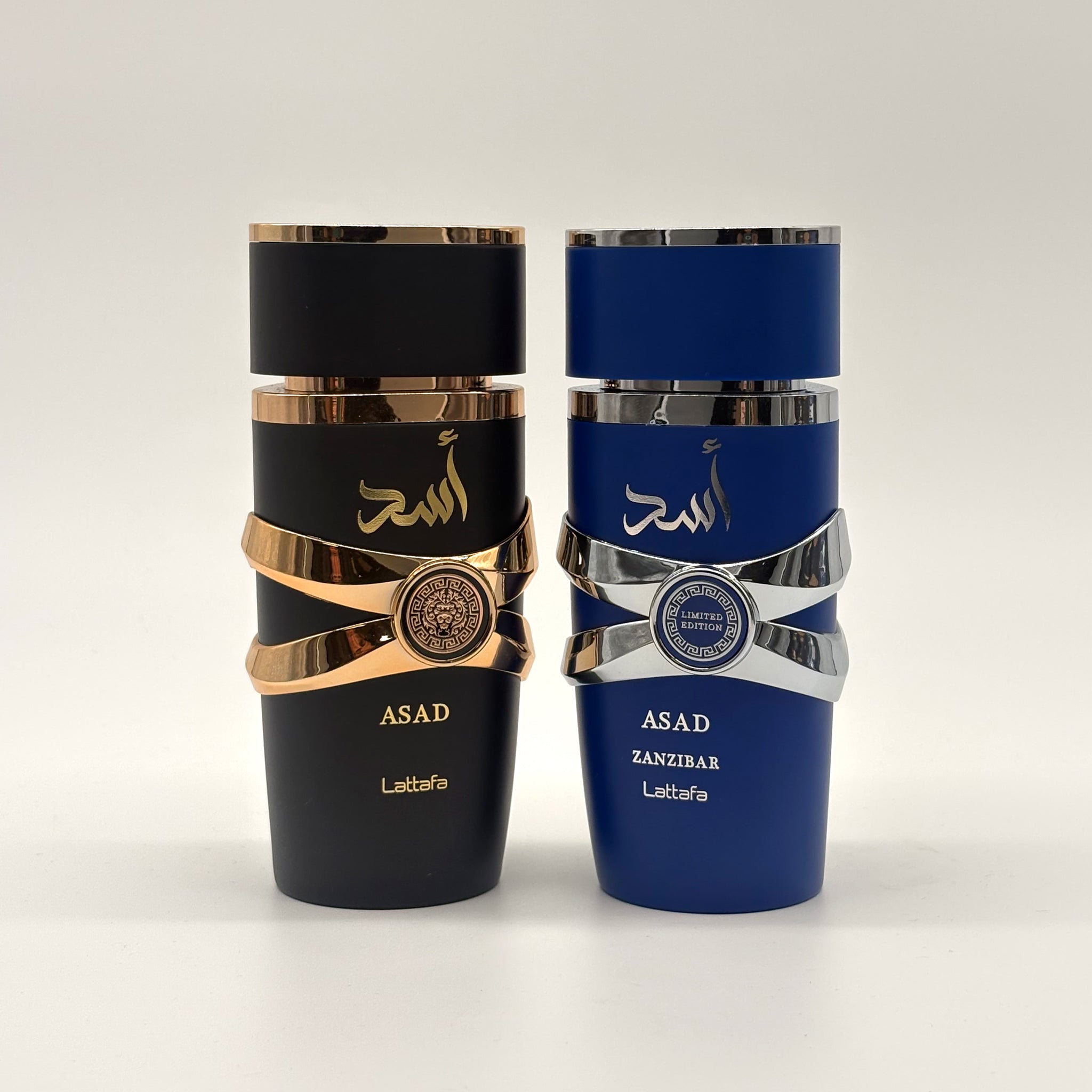 Lattafa Asad 2 Pc Set Asad Zanzibar + Azad Black 5th Anniversary Edition