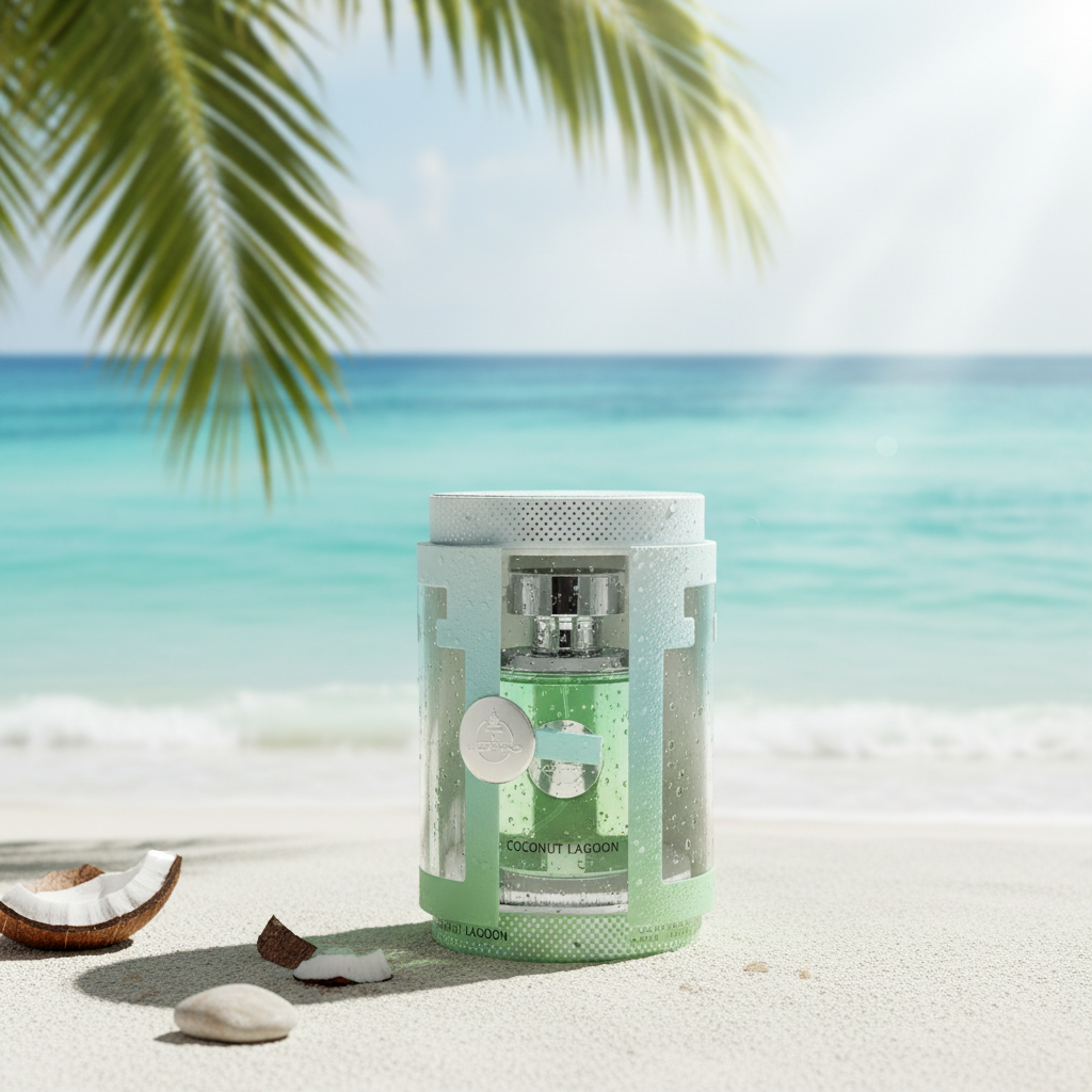 Paris Corner Coconut Lagoon Eau De Parfum Spray for Unisex, 3.4 Ounce