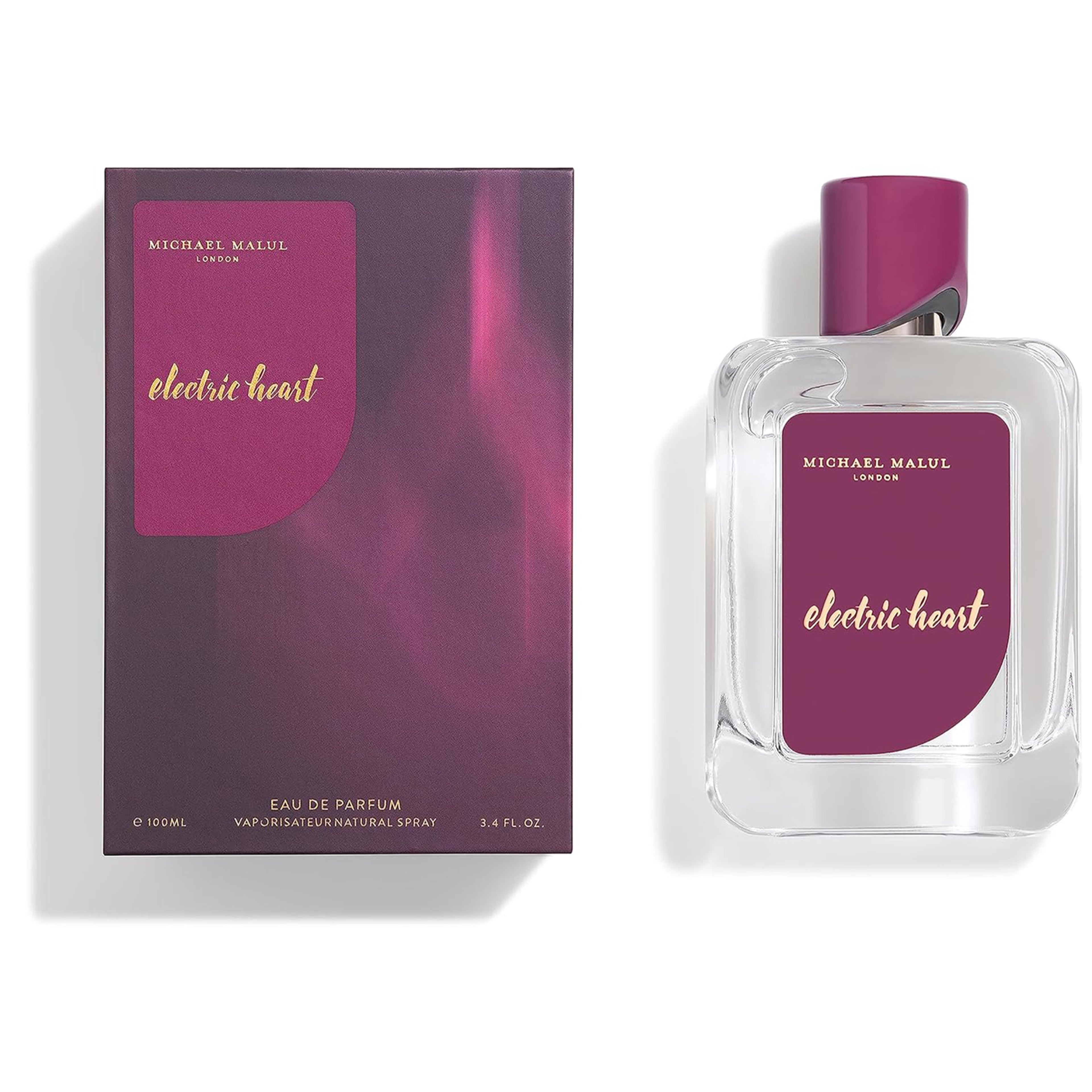 Michael Malul Electric Heart Eau de Parfum for Women 3.4 Ounce