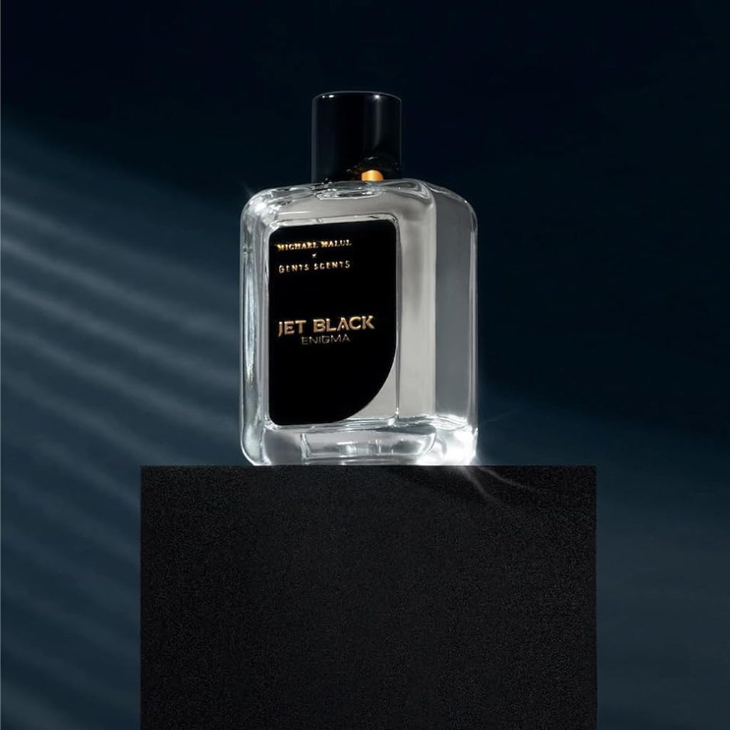 Michael Malul Jet Black Enigma Eau de Parfum for Men 3.4 Ounce