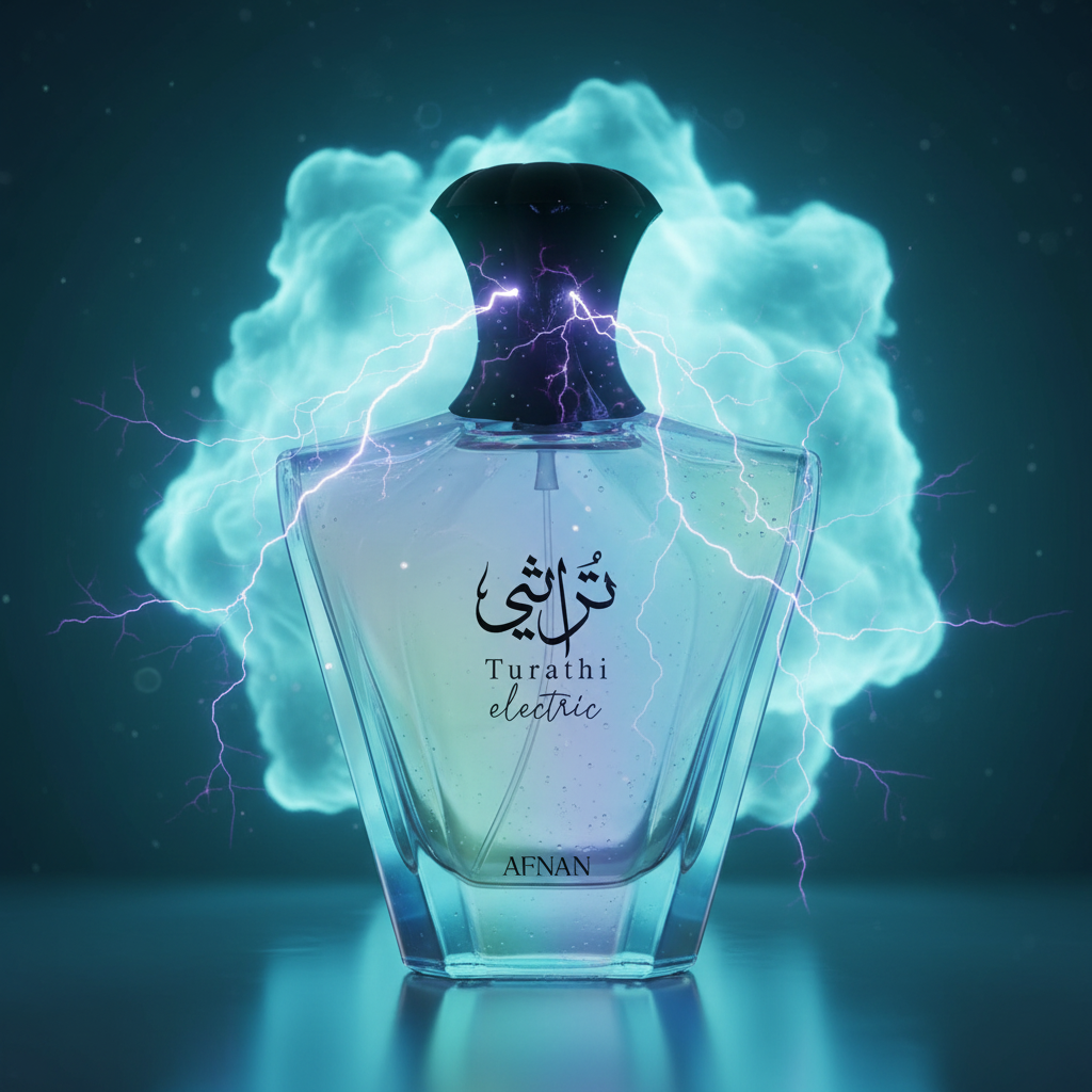 Afnan Turathi Electric Eau de Parfum Spray for Unisex, 3.0 Ounce