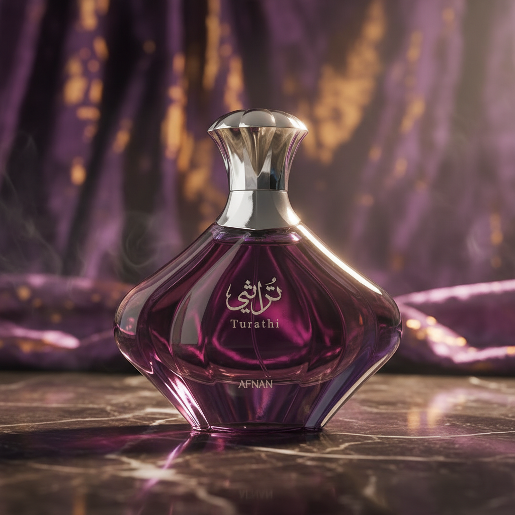 Afnan Turathi Purple Eau de Parfum Spray for Women, 3.0 Ounce