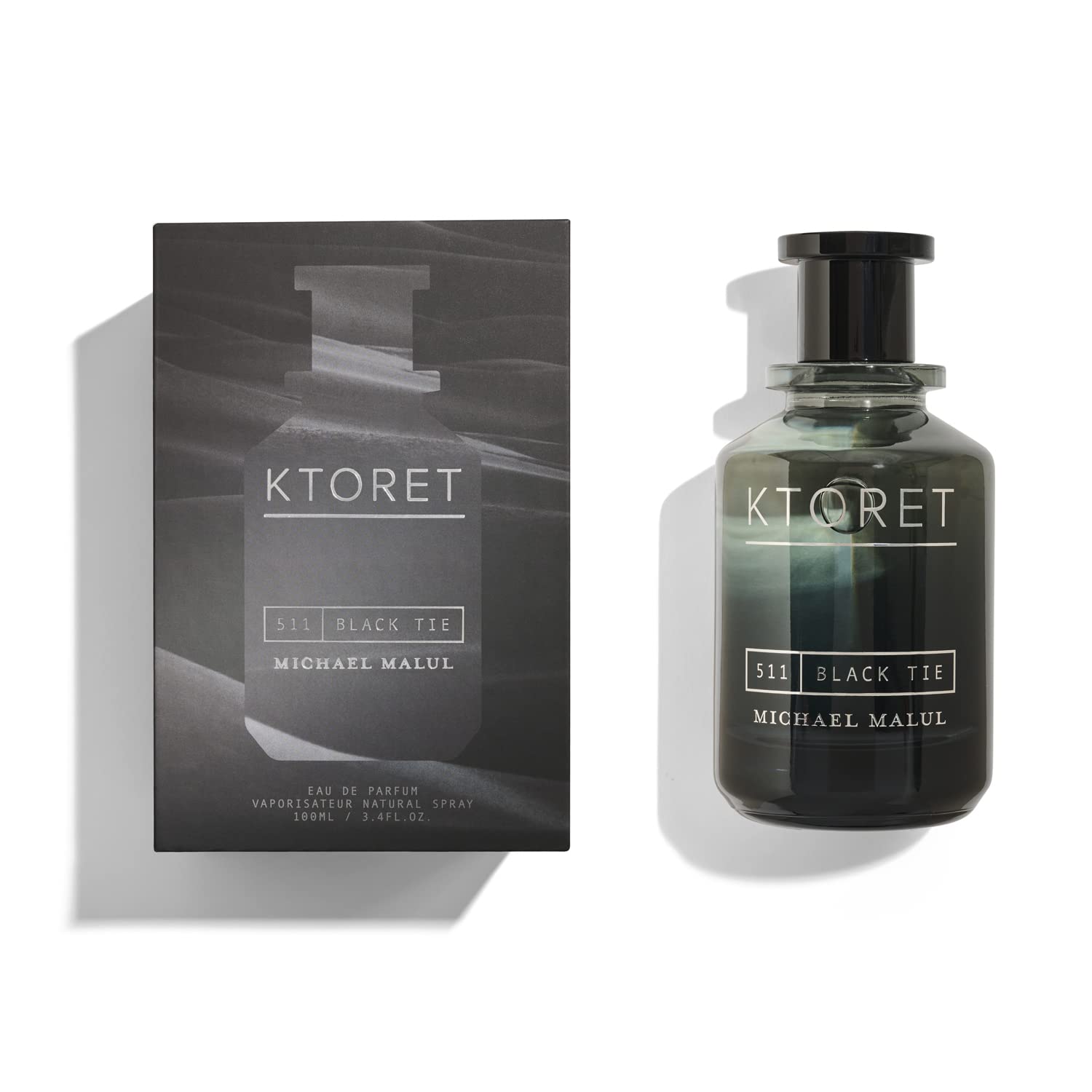 Michael Malul Ktoret 511 Black Tie Eau de Parfum for Men 3.4 Ounce