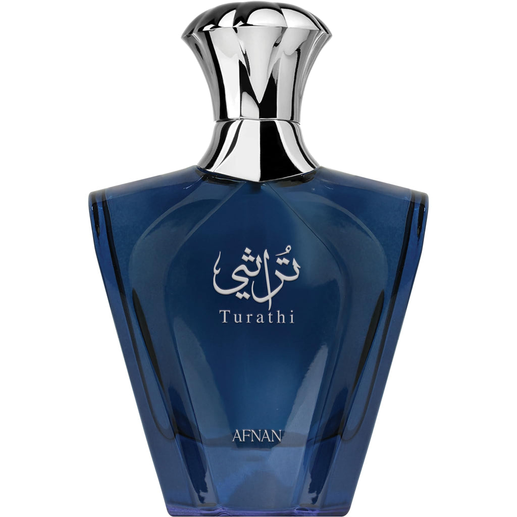 Afnan Turathi Blue Eau de Parfum Spray for Men, 3.0 Ounce