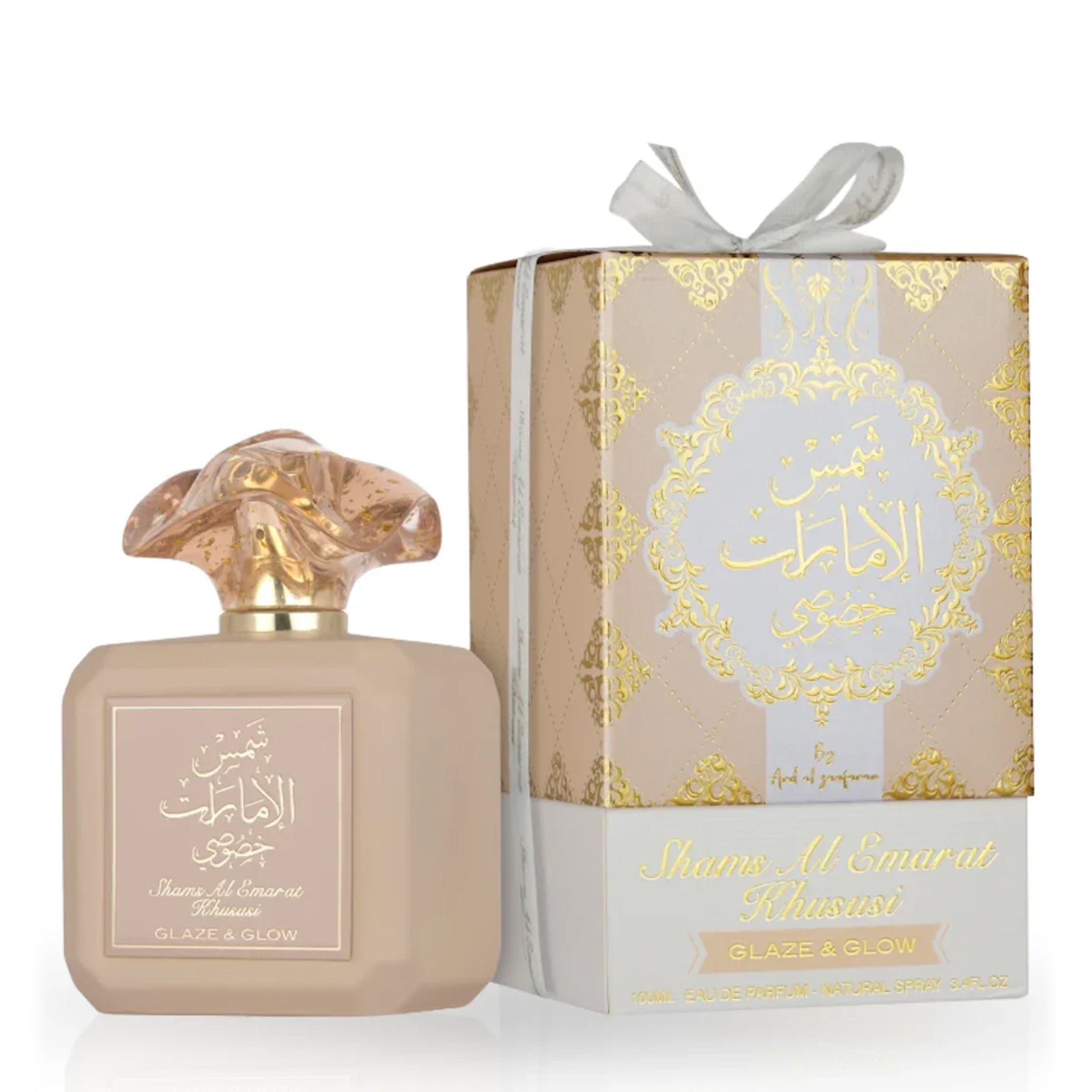 Ard Al Zaafaran Shams Al Emarat Khususi Glaze & Glow Eau Eau De Parfum Spray For Women 3.4 Ounce