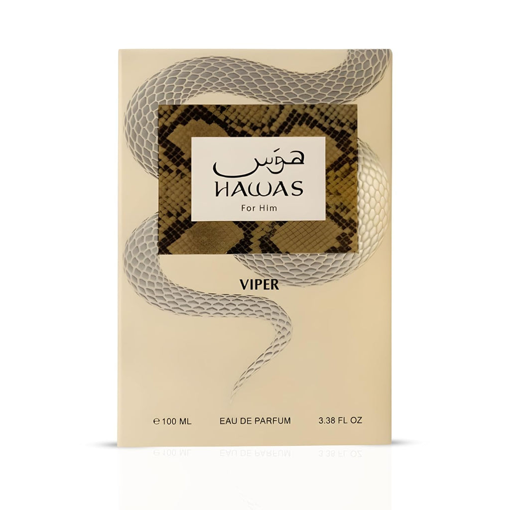 Rasasi Hawas Viper Eau de Parfum Spray for Men 3.4 Ounce