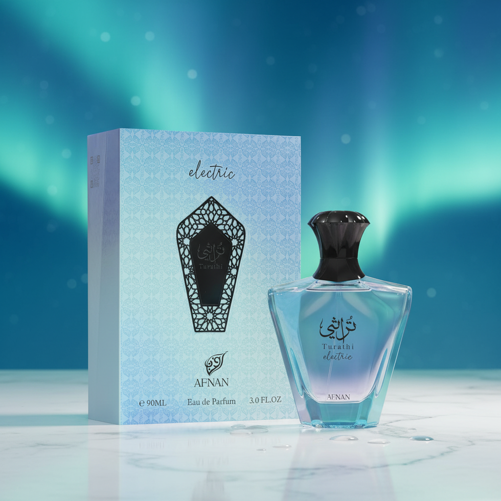 Afnan Turathi Electric Eau de Parfum Spray for Unisex, 3.0 Ounce