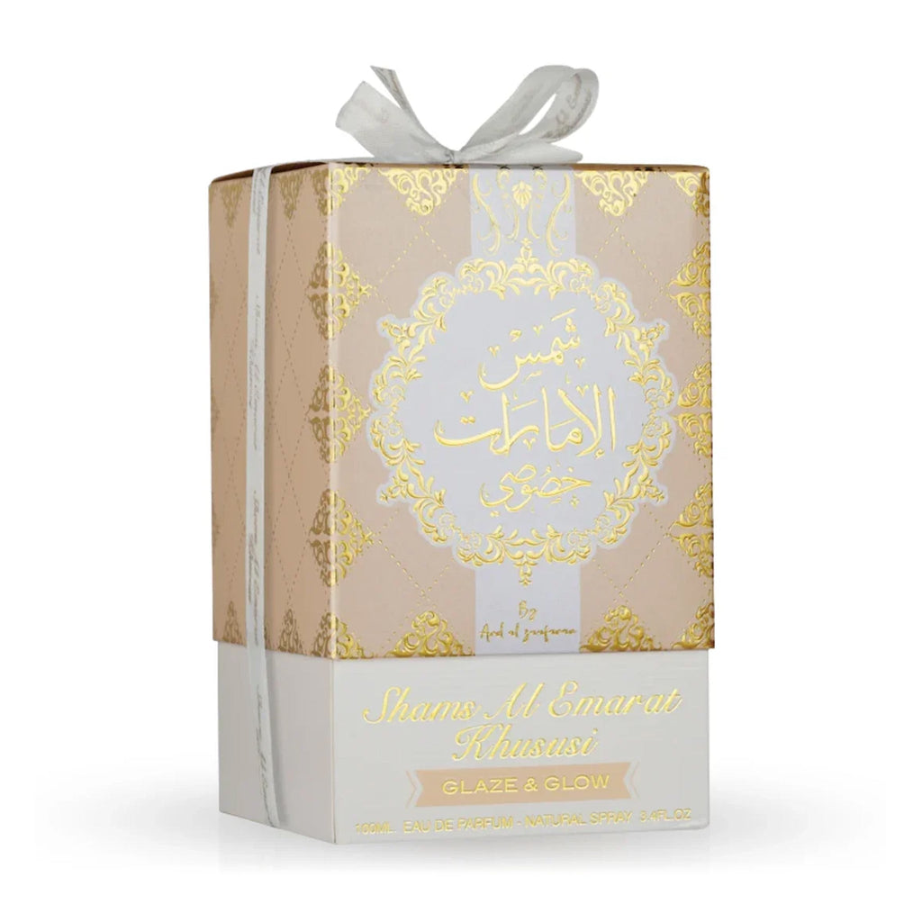 Ard Al Zaafaran Shams Al Emarat Khususi Glaze & Glow Eau Eau De Parfum Spray For Women 3.4 Ounce