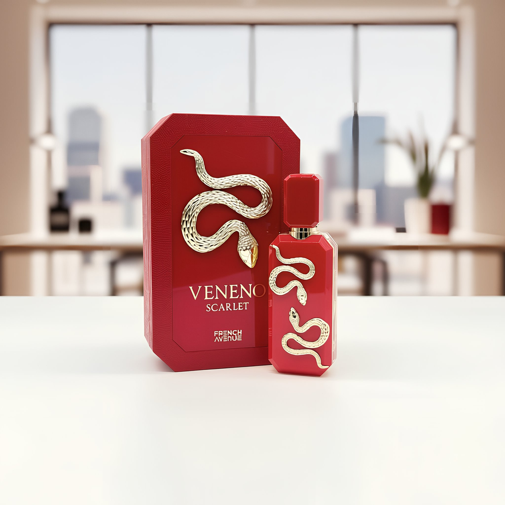 French Avenue Veneno Scarlet Eau De Parfum Spray for Unisex, 3.4 Ounce