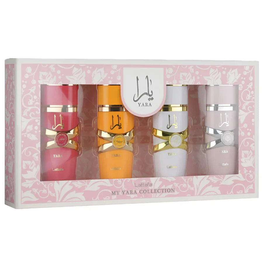 Lattafa Yara 4 Pc 25 ml Set Yara Pink + Moi + Tous + Candy