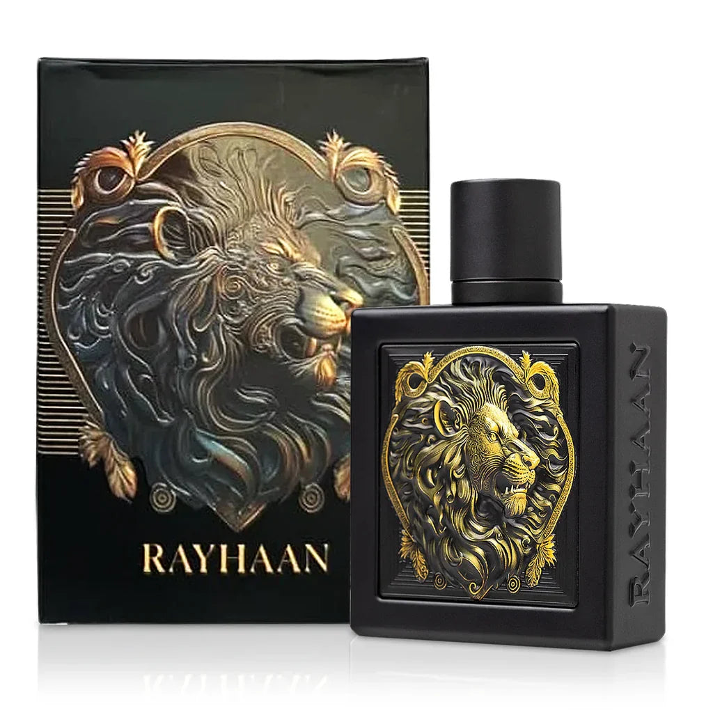 Rayhaan Lion Eau de Parfum for Men, 3.4 Ounce