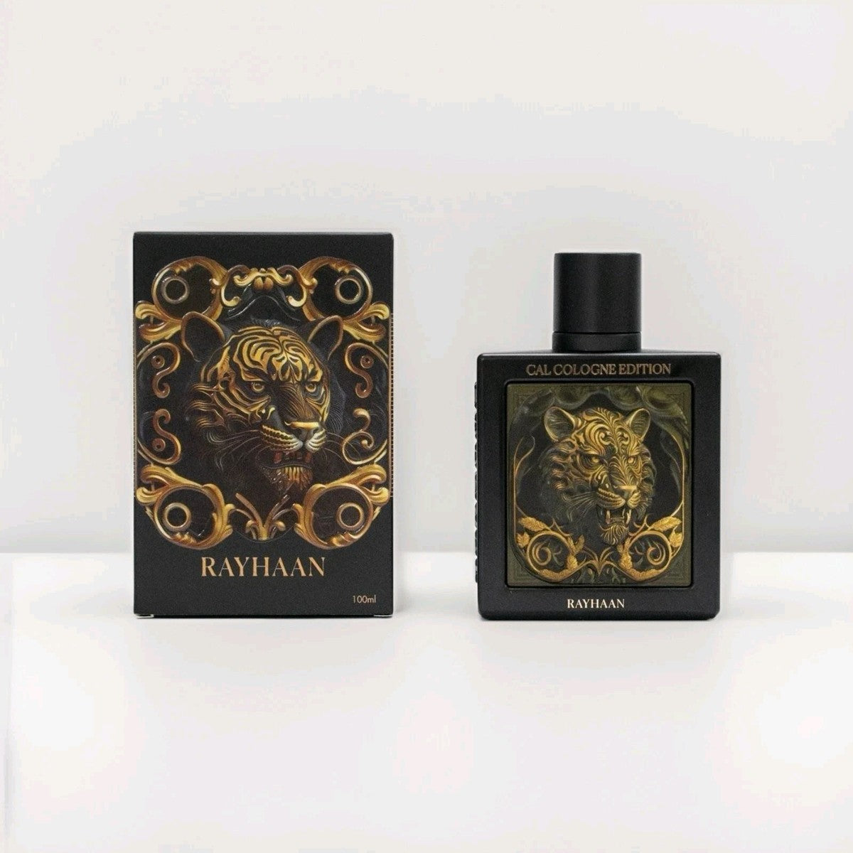 Rayhaan Tiger Cal Cologne Edition Extrait de Parfum Spray for Unisex,3.4 Ounce